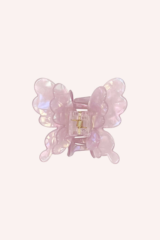 Pastel Iridescent Butterfly Jaw Clip Lilac